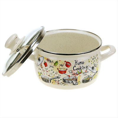 Кастрюля Metalac Гурман сфер эмалированная 3,3 л 348688