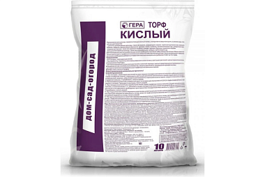 Торф Гера Кислый Верховой 10 л 207460