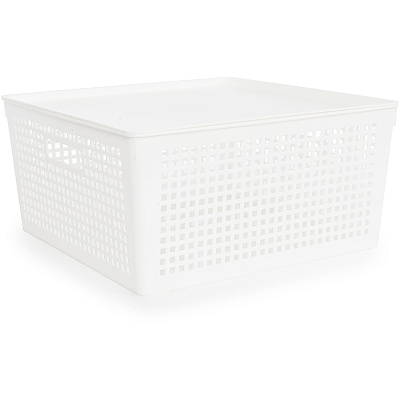Корзинка Полимербыт TrayMix с крышкой 12 л 310*310*150 мм (то) С46580