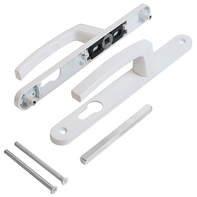 Комплект ручек Булат Урал для узкопрофильных замков под пальчики 85.25.02.9016 белый м/о 85 15426