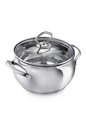 Кастрюля Regent Inox Costo стекл крышка 2,8 л 18*11 см 93-CO-01-03***