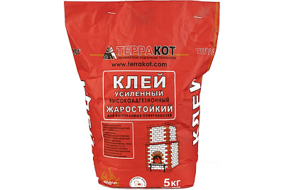 Клей Терракот усиленный жаростойкий 5 кг