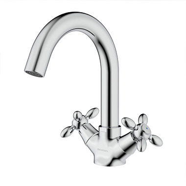 Смеситель Decoroom для умывальника с поворотным изливом DR53011