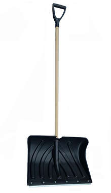 Лопата Инструм-Агро Домбай пластмассовая с планкой дер. черенком высш. сорта и V-ручкой 100180-3