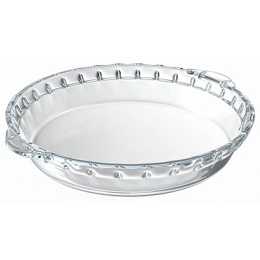 Форма Appetite стеклянная круглая с ручками 22*4 см 1,25 л PL15