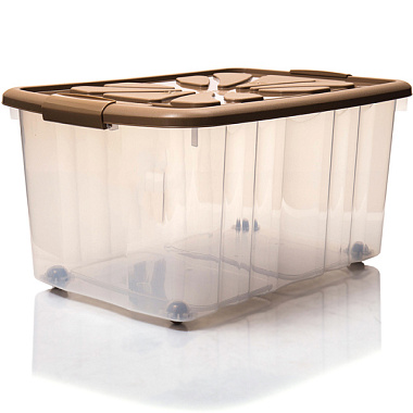 Ящик Полимербыт хозяйственный на колесах 600*400*300 мм С30101