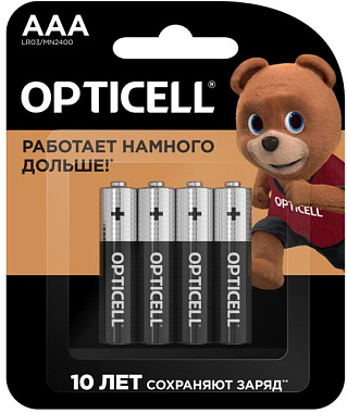 Элемент питания Opticell Basic AAA/LR03 4 шт 5051002 1775449