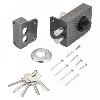 Замок накладной Аллюр Стандарт ЗH 1-3С серебро