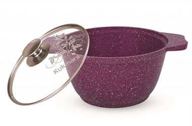 Кастрюля Kukmara Trendy style со стеклянной крышкой 1 л к11tsm