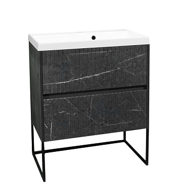 Подстолье Santrek Аделаида Лофт-70 2ящ. т. мрамор/антрац.695*810*445мм 307964 под ум. Paola Alba 700
