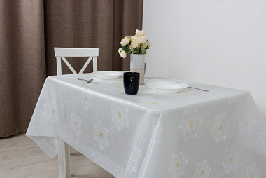 Клеенка Dasch Lola белый 137 см MW-004 13371