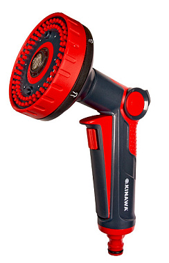 Пистолет-распылитель Okinawa 6 режимов пластиковый с клавишей 2512