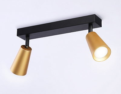 Светильник накладной Ambrella TA13146/2 BK/GD черный/золото GU10/2 max 12W 295*60*130***
