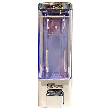 Дозатор GFmark жидкого мыла пластиковый хромированный квадратный 250 мл