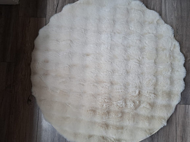 Ковер Rabbit fur Paopao 1,2*1,2 м Cream