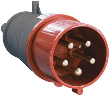 Вилка IEK кабельная переносная 32А 3Р+Е+N 380В IP44 23958