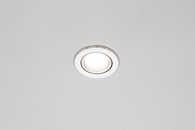 Светильник потолочный MaxLight Cast 78 Brushed Silver алюм. литье MR16 круглый поворотный серебро