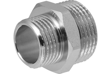 Ниппель-переходник (бочонок) MPF 3/4"*1/2" н/н MP-У ИС.072173