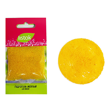 Гидрогель Listok для удержания влаги желтый 20 гр 84685
