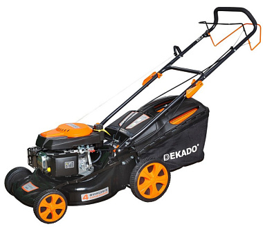 Газонокосилка Dekado 3,3кВт/4,5 л.с самоход сталь привод мульч рез 46 травосбор 60л D45S