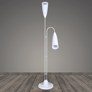 Торшер Росток 8099/C/2 белый/белый плафон пластик 2*40W E27 h1650 BTH21 988009668