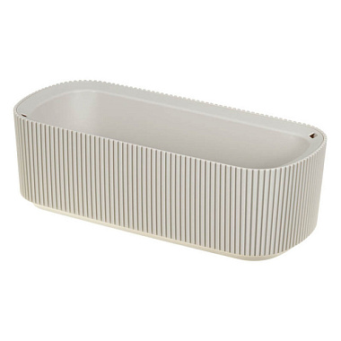 Кашпо Idea Стрип со вставкой Кремовый 290*130 мм 1,7 л М 3251