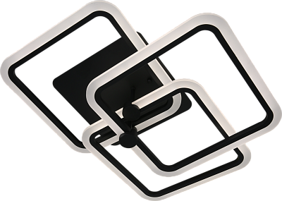 Светильник светодиодный MaxLight Decor 4006 Black управляемый 120W 3000-6500K Φ550*500  мм