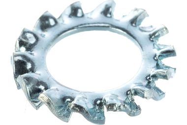 Шайба Стройбат зубчатая DIN 6798 8 мм белый цинк 10 шт 069851