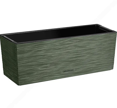 Кашпо балконное ВМС теплая хвоя/черный 50 см 10 л КШ-2348