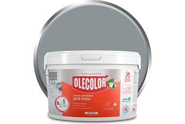 Эмаль Olecolor акриловая для пола серый туман 2,5 кг