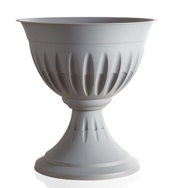 Кашпо-вазон Bama Алба 43 см серый/терракотовый 31900/31894