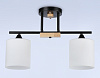 Люстра Ambrella TR9543/2 BK/FR черный/белый матовый E27/2 max 40W 435*120*280