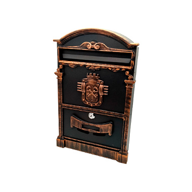 Ящик почтовый К-31091Ф цв. патина медь ключики ML 1923