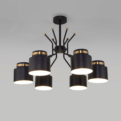 Светильник потолочный Eurosvet Batler черный 70133/6***