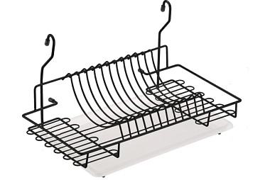 Сушилка Lemax для посуды навесная с поддоном черный матовый MX-074 BL