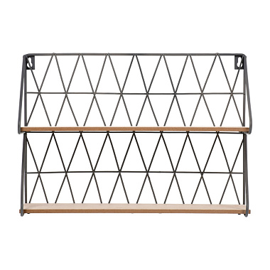 Полка Qwerty Минимализм подвесная серая 35*12*25 см 73867***