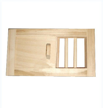 Решетка вентиляционная Банные штучки с задвижкой липа 31,5*16,5 см 32141