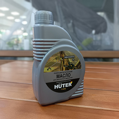 Масло Huter полусинтетическое для двухтактных двигателей для техники 1 л 73/8/3/2