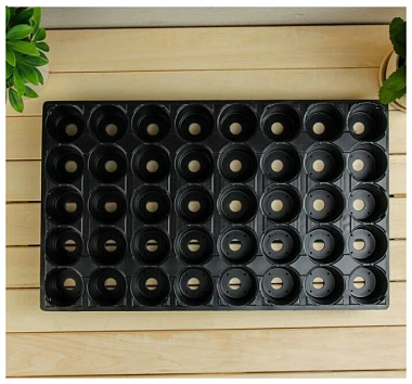 Кассета для рассады АгроПласт 40 ячеек ячейки круглые 53*31 см ТФ3124