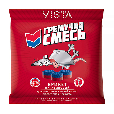 Брикет парафиновый Гремучая смесь от крыс 170 г 247022