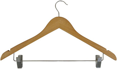 Вешалка-плечики Рыжий кот W2-C дерев с клипсами 44*26,5 см 311306 483623