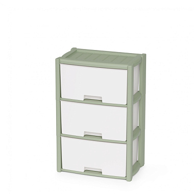 Комод Альтернатива Колорит 3 секции зеленый М9040