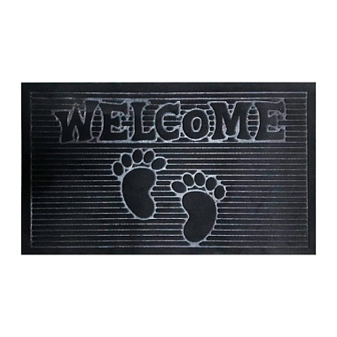 Коврик Kovroff Велком влаговпитывающий черный 45*75 см