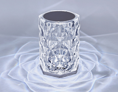 Лампа настольная светодиодная Ambrella DE8011 CL сенсор. выключ.прозрачный LED 3000K/4020K/6400K 3W