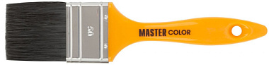 Кисть Master Color флейцевая 70% ПБT/30% чер. натур щетина нержавеющий обжим пл руч 50*14 мм 30-0163