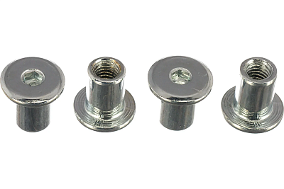 Гайка-втулка Element плоск.оцинк М6*12мм 4 шт