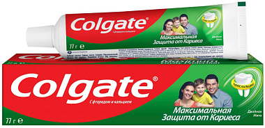 Зубная паста Colgate Максимальная защита от кариеса Двойная мята жидкий кальций 50 мл***