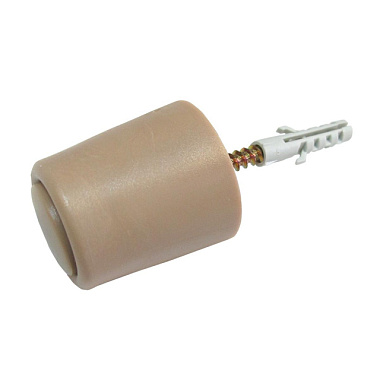 Стопор Fix-o-moll для двери напольн. с шур. бежевый d 26 мм 2 шт 37-06