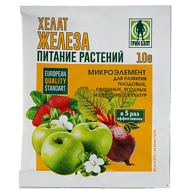 Хелат железа Грин Бэлт питание растений 10 г 04-507
