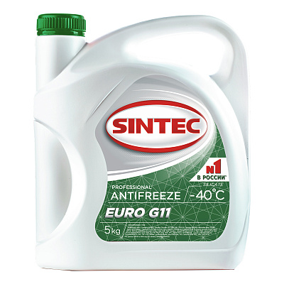 Антифриз Sintec Euro G11 зеленый 5 л